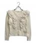 Her lip to（ハーリップトゥ）の古着「Ruffle Pleated Knit Cardigan」｜アイボリー