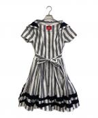 Vivienne Westwood RED LABELヴィヴィアンウエストウッドレッドレーベル）の古着「マリンストライプドレス」｜グレー×ホワイト