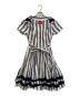 Vivienne Westwood RED LABEL（ヴィヴィアンウエストウッドレッドレーベル）の古着「マリンストライプドレス」｜グレー×ホワイト