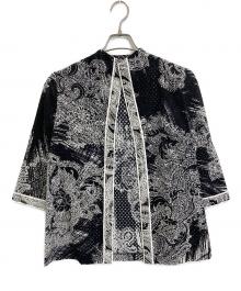 LEONARD FASHION（レオナールファッション）の古着「レースカーディガン」｜ブラック