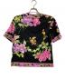 LEONARD FASHION (レオナールファッション) 花柄半袖カットソー ブラック×ピンク サイズ:M：9000円