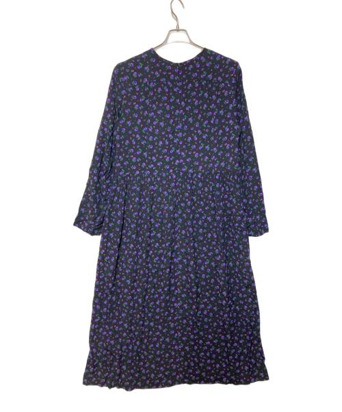 THE SHINZONE（ザ シンゾーン）THE SHINZONE (ザ シンゾーン) PURPLE FLOWER DRESS ブラック サイズ:36の古着・服飾アイテム