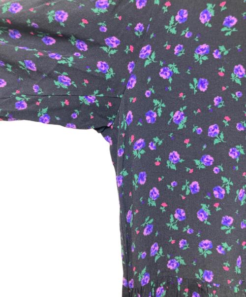 THE SHINZONE（ザ シンゾーン）THE SHINZONE (ザ シンゾーン) PURPLE FLOWER DRESS ブラック サイズ:36の古着・服飾アイテム