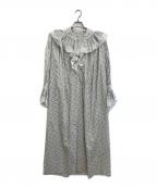 LULU vintageルル ヴィンテージ）の古着「レースラッフルドレス」｜グレー