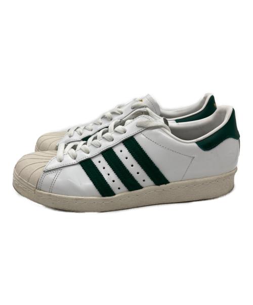 adidas（アディダス）adidas (アディダス) SUPER STAR 80s ホワイト×グリーン サイズ:26.5の古着・服飾アイテム