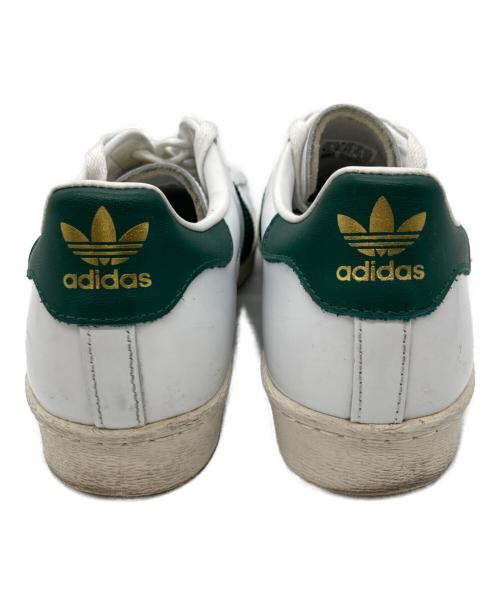 adidas（アディダス）adidas (アディダス) SUPER STAR 80s ホワイト×グリーン サイズ:26.5の古着・服飾アイテム