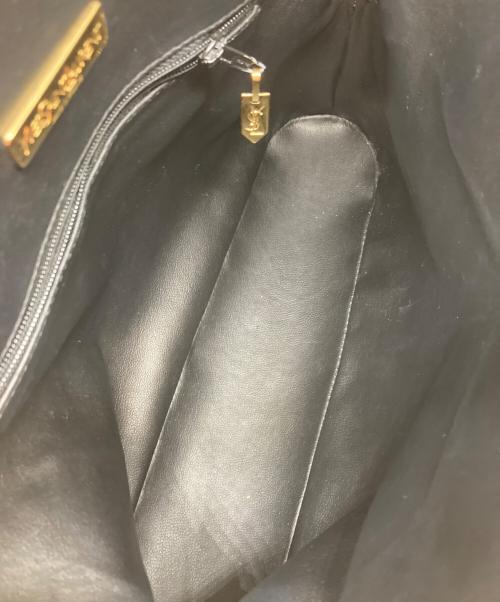 Yves Saint Laurent（イヴサンローラン）Yves Saint Laurent (イヴサンローラン) Yカットアウト 2WAYトートバッグ ブラックの古着・服飾アイテム