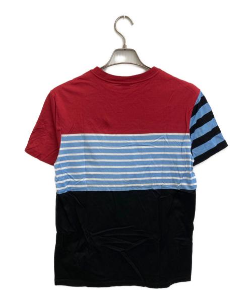 Berluti（ベルルッティ）Berluti (ベルルッティ) パネルボーダーポケットTシャツ レッド×ブラック サイズ:SIZE XSの古着・服飾アイテム