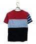 Berluti (ベルルッティ) パネルボーダーポケットTシャツ レッド×ブラック サイズ:SIZE XS：15000円