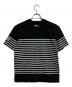 LORO PIANA (ロロピアーナ) HIROSHI FUJIWARA (ヒロシ フジワラ) コラボ ジグザグボーダーTシャツ ブラック サイズ:SIZE S：18000円