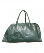 BURBERRYバーバリー）の古着「レザーダッフルバッグ」｜グリーン