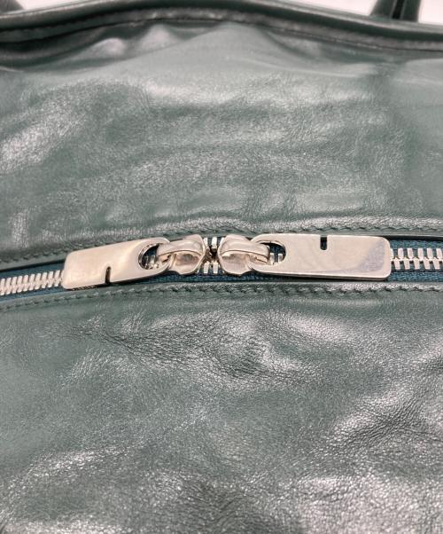 BURBERRY（バーバリー）BURBERRY (バーバリー) レザーダッフルバッグ グリーンの古着・服飾アイテム