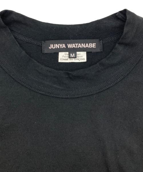 JUNYA WATANABE（ジュンヤワタナベ）JUNYA WATANABE (ジュンヤワタナベ) 綿天竺Tシャツ(長袖) ブラック サイズ:Mの古着・服飾アイテム