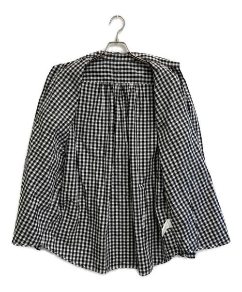 Porter Classic（ポータークラシック）Porter Classic (ポータークラシック) ROLL UP GINGHAM CHECK SHIRT ホワイト×ブラック サイズ:SIZE Lの古着・服飾アイテム