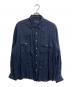 Porter Classic（ポータークラシック）の古着「ROLL UP LINEN SHIRT」｜ネイビー