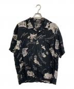 Porter Classicポータークラシック）の古着「SKATEBOARDING ALOHA SHIRT」｜ブラック