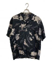 Porter Classic（ポータークラシック）の古着「SKATEBOARDING ALOHA SHIRT」｜ブラック