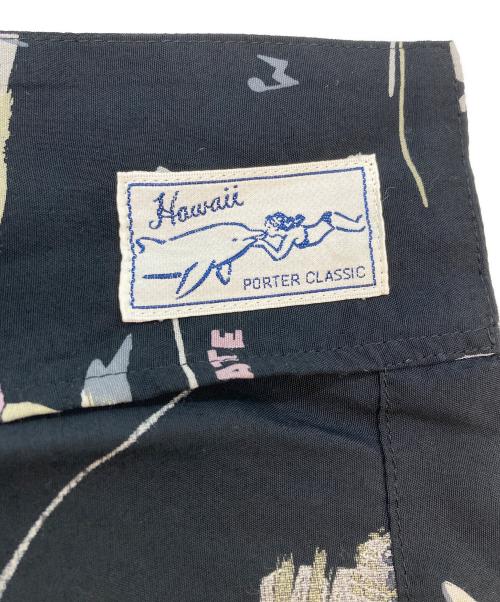 Porter Classic（ポータークラシック）Porter Classic (ポータークラシック) SKATEBOARDING ALOHA SHIRT ブラック サイズ:SIZE Sの古着・服飾アイテム