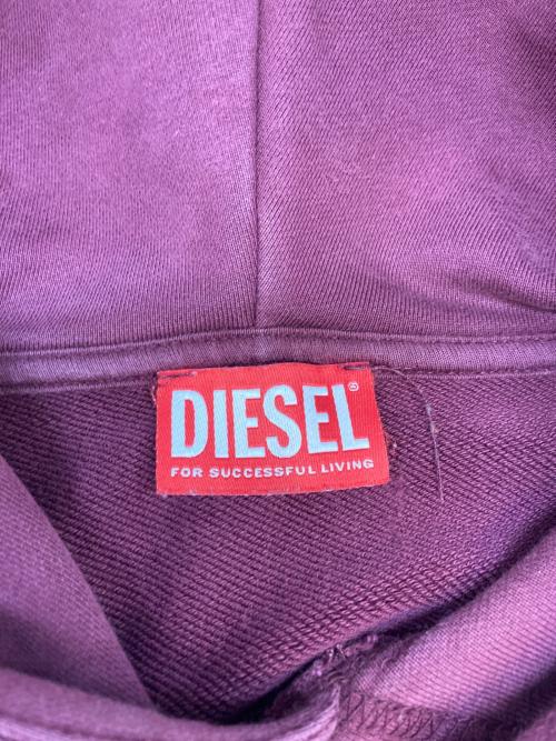 DIESEL（ディーゼル）DIESEL (ディーゼル) ミニロゴプルオーバーパーカー ボルドー サイズ:SIZE Sの古着・服飾アイテム