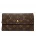 LOUIS VUITTON（ルイ ヴィトン）の古着「ポルトフォイユ・インターナショナル」｜ブラウン