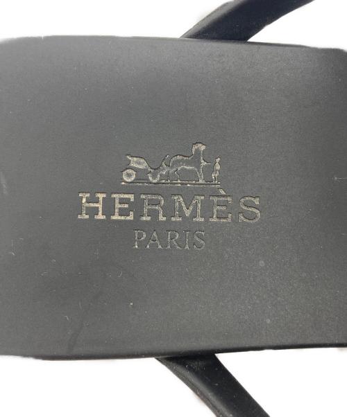 HERMES（エルメス）HERMES (エルメス) エジェリ シェーヌダンクル サンダル ブラック サイズ:37の古着・服飾アイテム