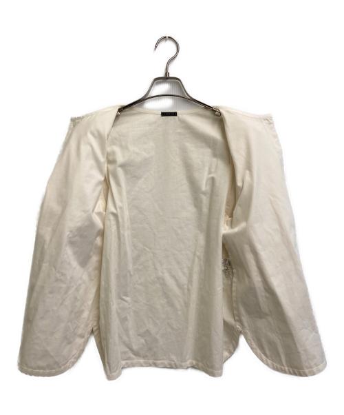 LUDLOW（ラドロー）LUDLOW (ラドロー) コットンシンバルブラウス アイボリー サイズ:SIZE Freeの古着・服飾アイテム