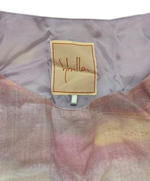 Sybilla（シビラ）Sybilla (シビラ) アートプリントウールガーゼドレス ブルー サイズ:SIZE Mの古着・服飾アイテム