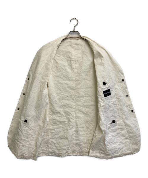 GIORGIO ARMANI（ジョルジオアルマーニ）GIORGIO ARMANI (ジョルジオアルマーニ) テーラードジャケット ホワイト サイズ:SIZE 52の古着・服飾アイテム
