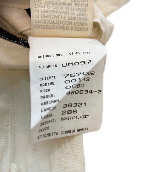 GIORGIO ARMANI（ジョルジオアルマーニ）GIORGIO ARMANI (ジョルジオアルマーニ) テーラードジャケット ホワイト サイズ:SIZE 52の古着・服飾アイテム