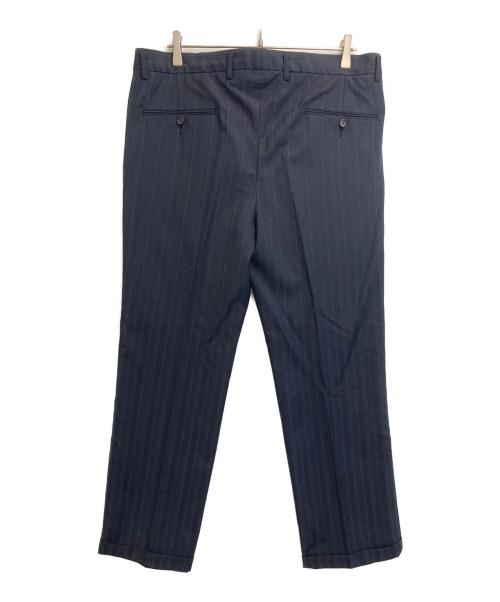 BARNEYS NEWYORK（バーニーズ・ニューヨーク）BARNEYS NEWYORK (バーニーズ・ニューヨーク) ERMENEGILDO ZEGNA (エルメネジルド・ゼニア) ストライプセットアップスーツ ネイビー サイズ:52の古着・服飾アイテム