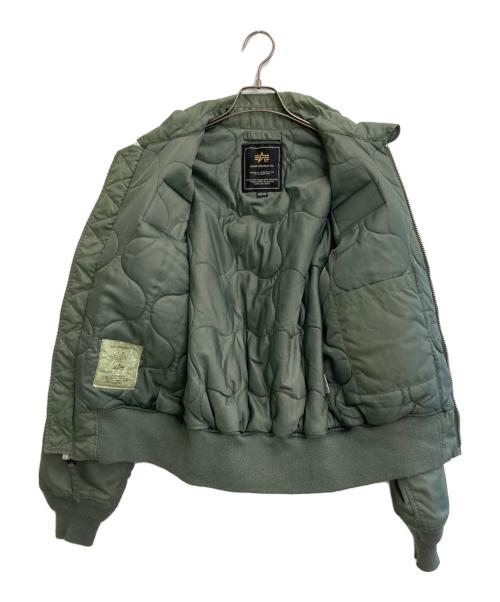 ALPHA（アルファ）ALPHA (アルファ) フライトジャケット カーキ サイズ:SIZE Mの古着・服飾アイテム