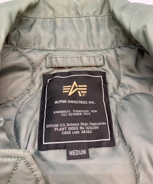 ALPHA（アルファ）ALPHA (アルファ) フライトジャケット カーキ サイズ:SIZE Mの古着・服飾アイテム