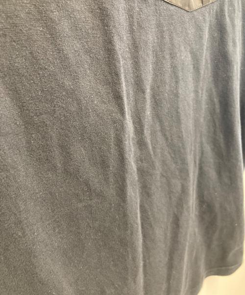 PRADA（プラダ）PRADA (プラダ) ラバーロゴポケットTシャツ ブラック サイズ:Lの古着・服飾アイテム