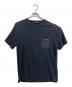 PRADA（プラダ）の古着「ラバーロゴポケットTシャツ」｜ブラック