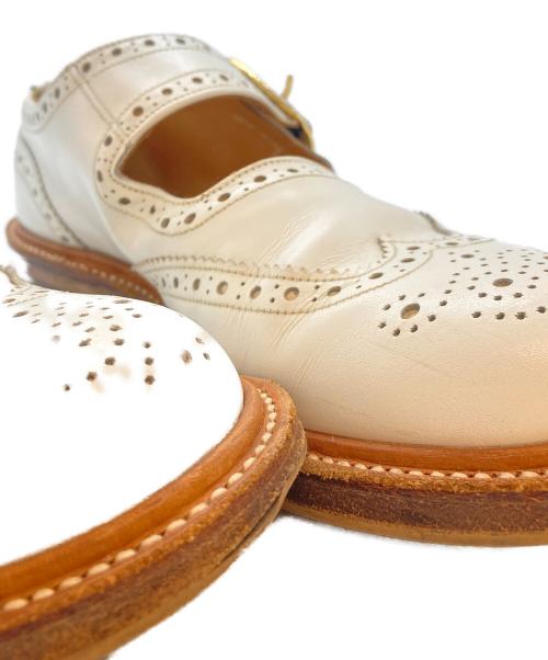 Tricker's（トリッカーズ）Tricker's (トリッカーズ) SHIPS (シップス) 別注メリージェーンウイングチップシューズ ホワイト サイズ:UK4の古着・服飾アイテム