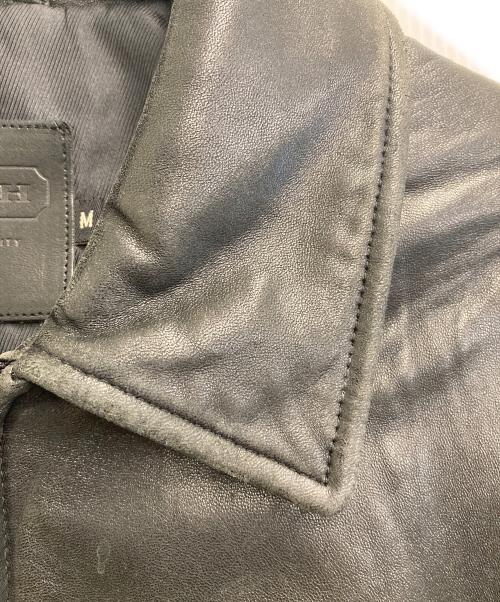 COACH（コーチ）COACH (コーチ) シングルレザージャケット ブラック サイズ:Mの古着・服飾アイテム