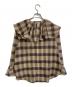 SEVEN TEN by MIHO KAWAHITO (セブン テン バイ ミホ カワヒト) シアーラッフルブラウス ベージュ サイズ:SIZE M：7000円
