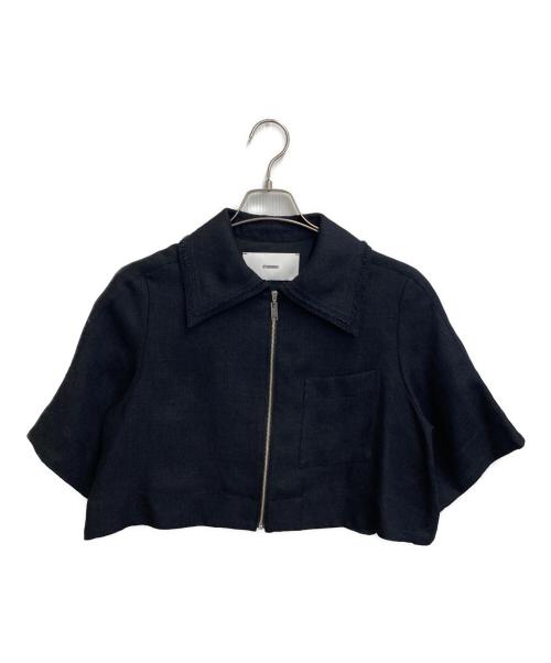 STUDIOUS（ステュディオス）STUDIOUS (ステュディオス) Half Sleeve Mesh Shirt ブラック サイズ:Freeの古着・服飾アイテム