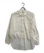 STUDIOUSステュディオス）の古着「Matte Sheer Over Shirt」｜ホワイト