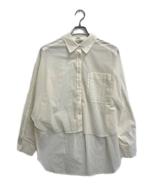STUDIOUS（ステュディオス）STUDIOUS (ステュディオス) Matte Sheer Over Shirt ホワイト サイズ:SIZE Freeの古着・服飾アイテム