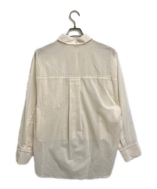 STUDIOUS（ステュディオス）STUDIOUS (ステュディオス) Matte Sheer Over Shirt ホワイト サイズ:SIZE Freeの古着・服飾アイテム