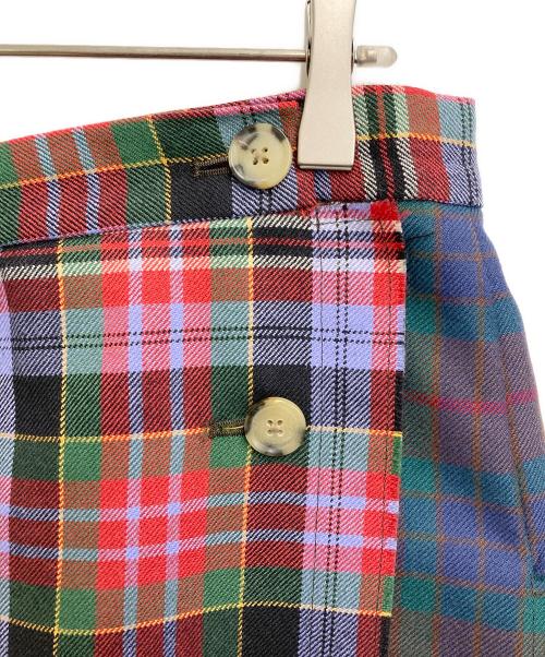 Vivienne Westwood（ヴィヴィアンウエストウッド）Vivienne Westwood (ヴィヴィアンウエストウッド) タータンチェックキルトスカート レッド×グリーン サイズ:48の古着・服飾アイテム