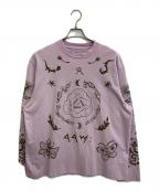 rurumu:ルルムウ）の古着「Tattoo Motif Long Sleeve」｜ラベンダー