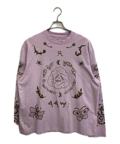 rurumu:（ルルムウ）rurumu: (ルルムウ) Tattoo Motif Long Sleeve ラベンダー サイズ:SIZE Lの古着・服飾アイテム