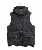 SUGARHILLシュガーヒル）の古着「URETHANE JACQUARD PUFFER VEST」｜ブラック×グレー