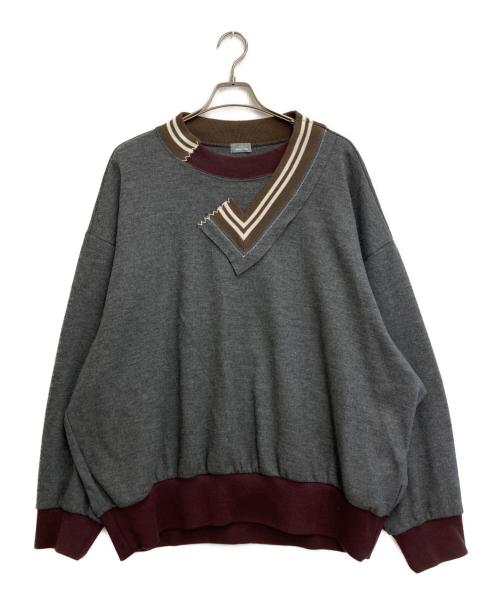 kolor/BEACON（カラービーコン）kolor/BEACON (カラービーコン) L/S WOOL PO グレー サイズ:SIZE 3の古着・服飾アイテム