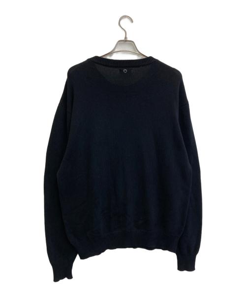 BASICKS（ベイシックス）basicks (ベイシックス) ハートロゴニット ブラック サイズ:SIZE Lの古着・服飾アイテム