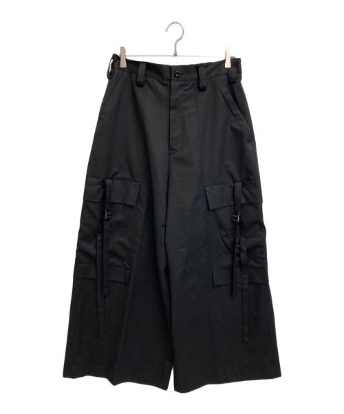 Ujoh（ウジョー）Ujoh (ウジョー) Wool Bush Pocket Cargo Pants ブラック サイズ:SIZE 5の古着・服飾アイテム
