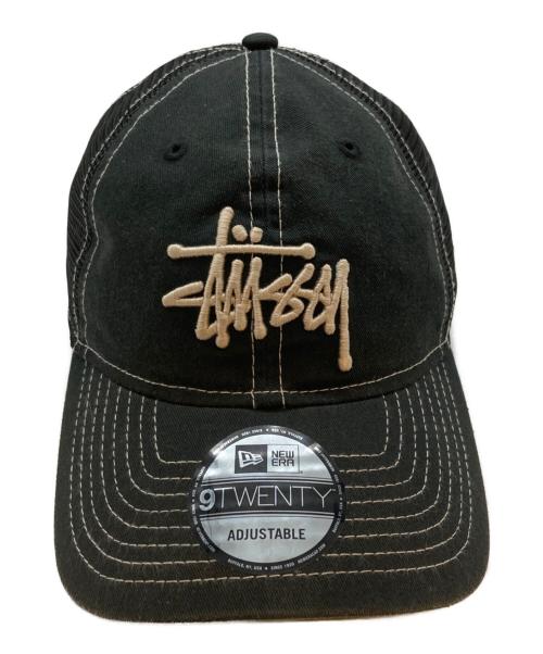 stussy（ステューシー）stussy (ステューシー) New Era (ニューエラ) BASIC TRUCKER CAP ブラックの古着・服飾アイテム