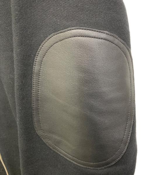 jieda（ジエダ）jieda (ジエダ) Leather Collar Fade Sweat Zip Jacket ブラック サイズ:2の古着・服飾アイテム